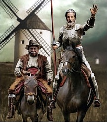 Don Kihot en hi asistant Sancha Panso on buk kaver