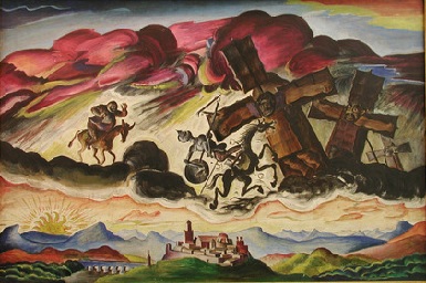 Don Kihot; peinter Reginald Marsh, 1923